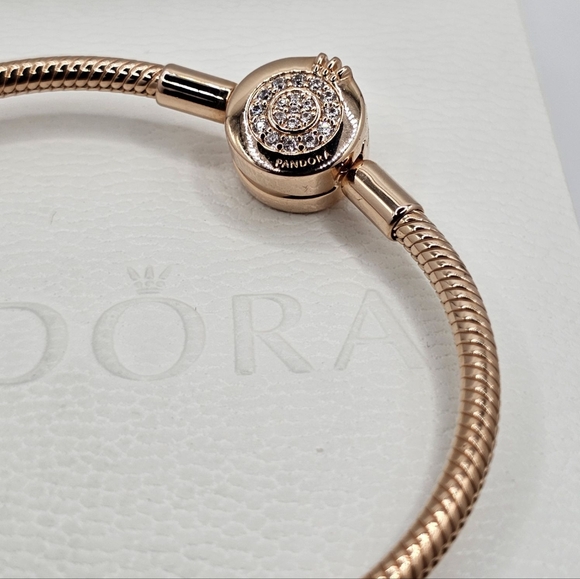 Authentic Pandora Rose BRACELET & CHARM - Picture 7 of 11